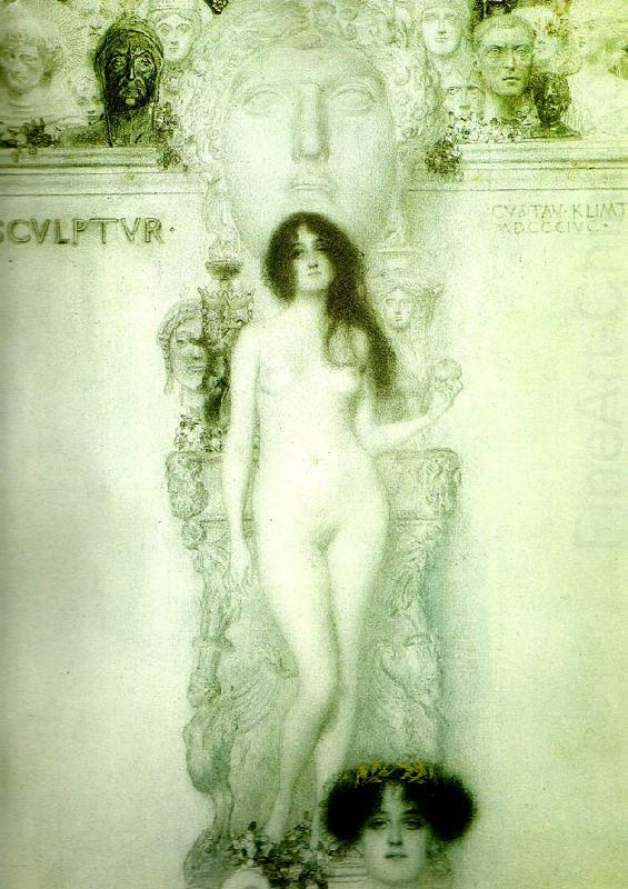 skulpturen, Gustav Klimt